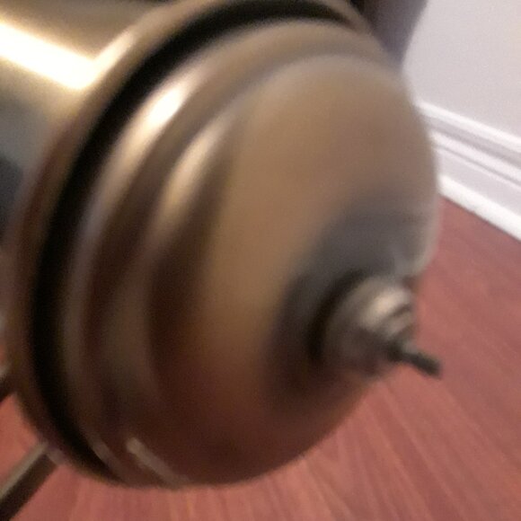 Vintage Brass Banker's Desk Lamp - Picture 7 of 12